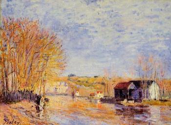 Alfred Sisley : High Waters at Moret-sur-Loing